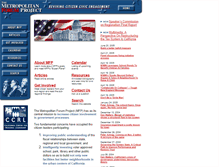 Tablet Screenshot of metroforum.org